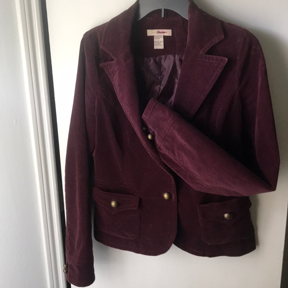 Gadzooks burgundy jacket size large